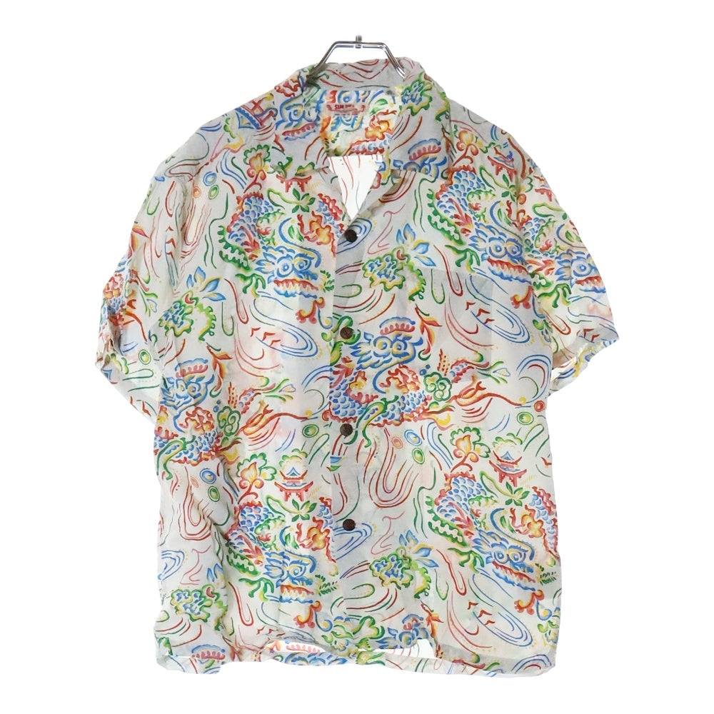 SUN SURF(サンサーフ) GUARDIAN SPIRIT ガーディアン スピリット 白竜 レーヨン ハワイアン 半袖 アロハシャツ ホワイト SS39211