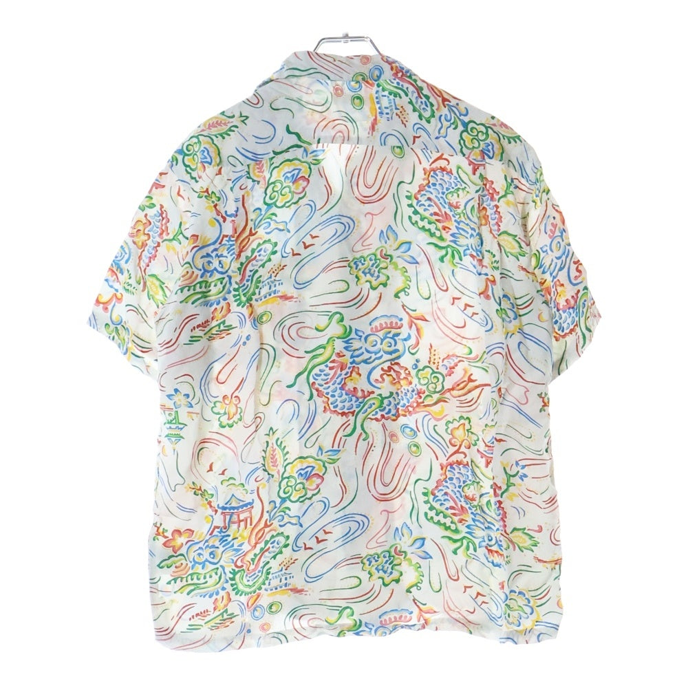 SUN SURF(サンサーフ) GUARDIAN SPIRIT ガーディアン スピリット 白竜 レーヨン ハワイアン 半袖 アロハシャツ ホワイト SS39211