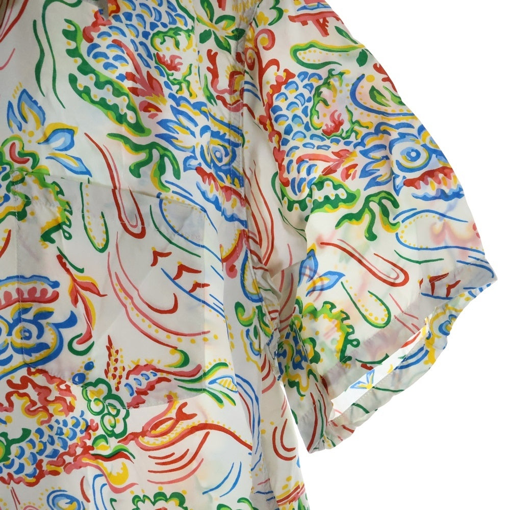 SUN SURF(サンサーフ) GUARDIAN SPIRIT ガーディアン スピリット 白竜 レーヨン ハワイアン 半袖 アロハシャツ ホワイト SS39211