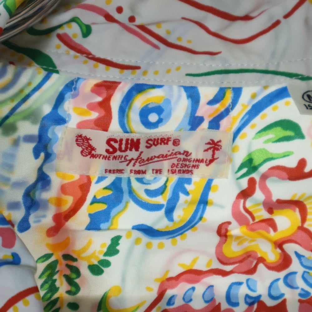 SUN SURF(サンサーフ) GUARDIAN SPIRIT ガーディアン スピリット 白竜 レーヨン ハワイアン 半袖 アロハシャツ ホワイト SS39211