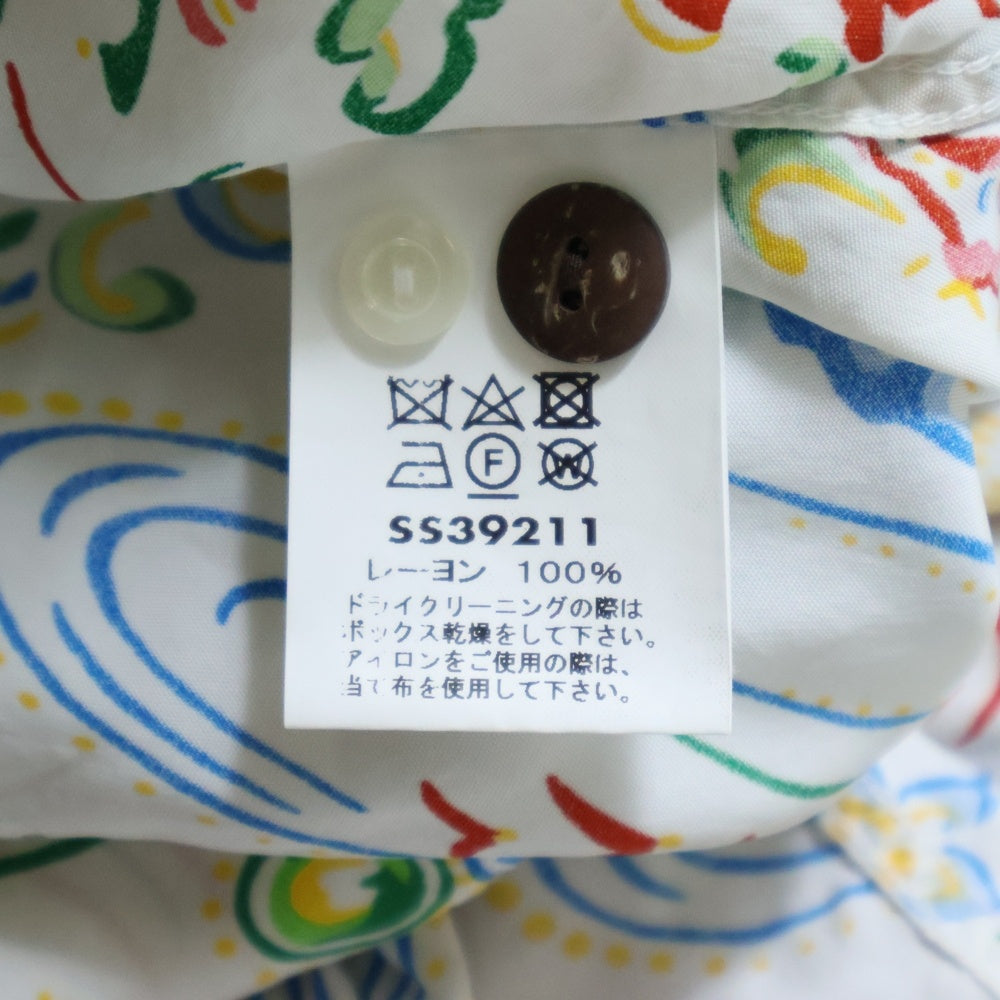 SUN SURF(サンサーフ) GUARDIAN SPIRIT ガーディアン スピリット 白竜 レーヨン ハワイアン 半袖 アロハシャツ ホワイト SS39211