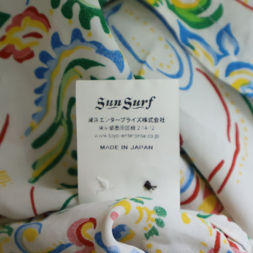 SUN SURF(サンサーフ) GUARDIAN SPIRIT ガーディアン スピリット 白竜 レーヨン ハワイアン 半袖 アロハシャツ ホワイト SS39211