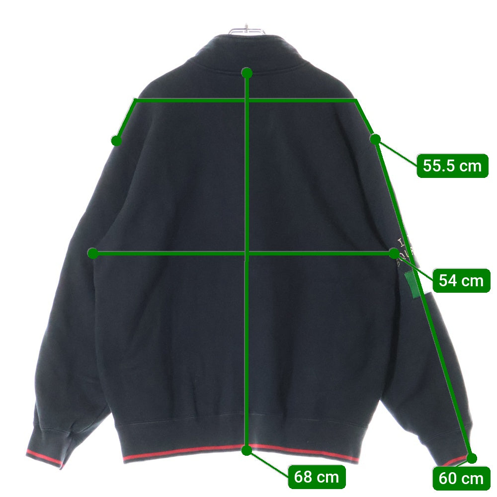 SUPREME(シュプリーム) 22AW Milano Half Zip Pullover ミラノ ハーフジップ プルオーバー スウェットトレーナー ブラック