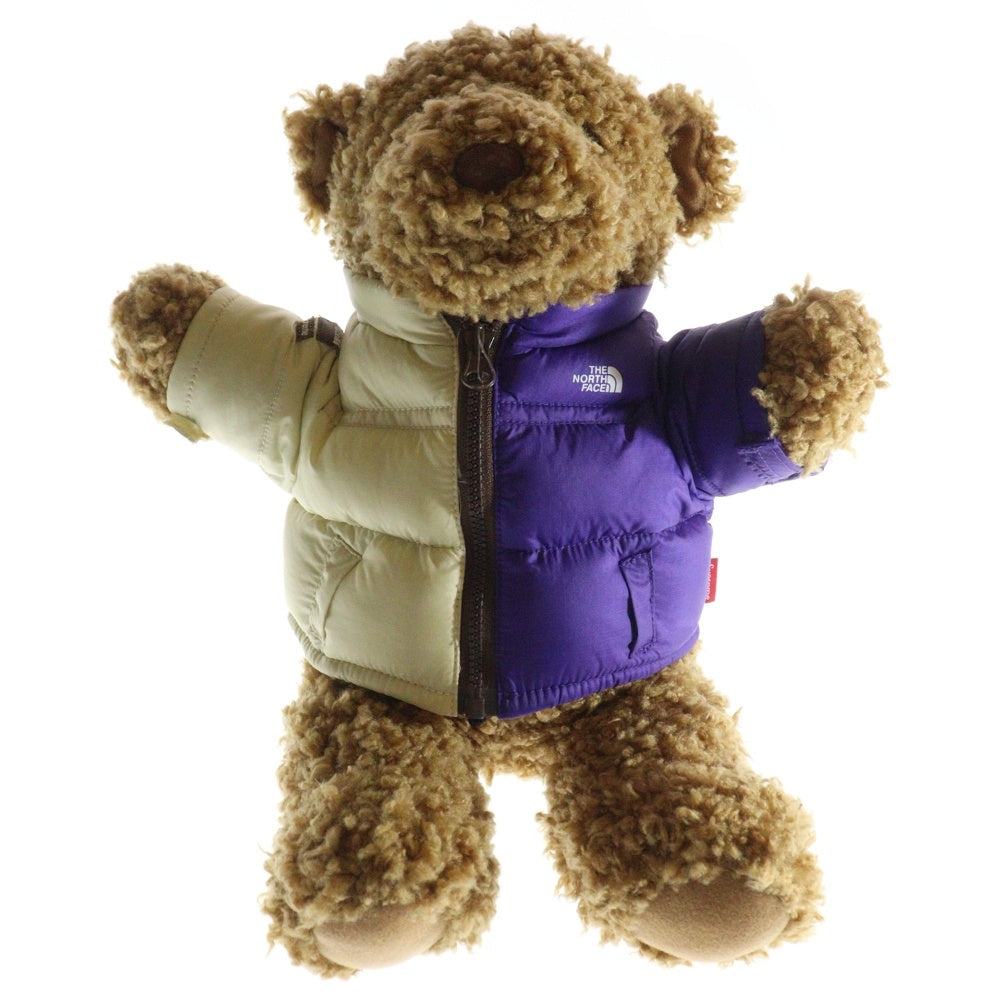SUPREME(シュプリーム) 24SS ×THE NORTH FACE Bear Tan ザノースフェイス ベア タン ぬいぐるみ フィギュア 人形 ブラウン/ホワイト/パープル NN52403I