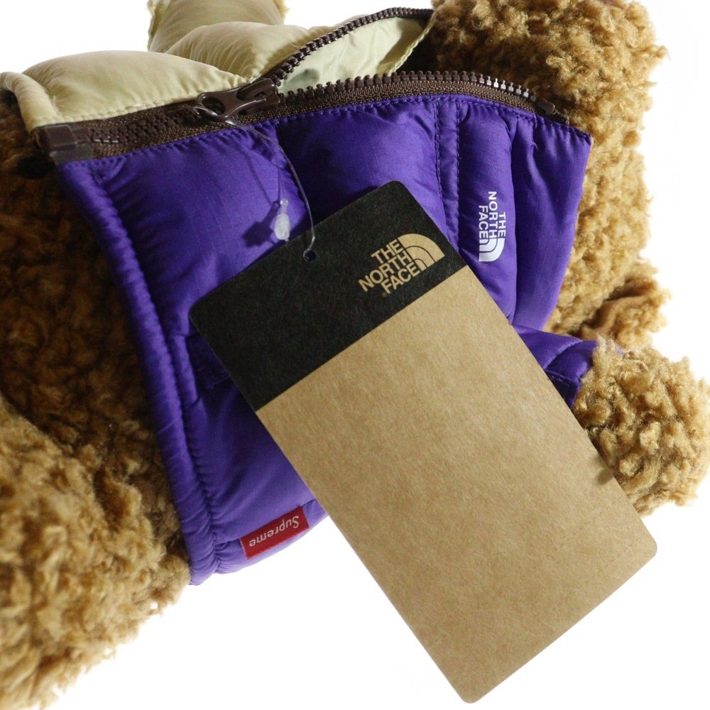 SUPREME(シュプリーム) 24SS ×THE NORTH FACE Bear Tan ザノースフェイス ベア タン ぬいぐるみ フィギュア 人形 ブラウン/ホワイト/パープル NN52403I
