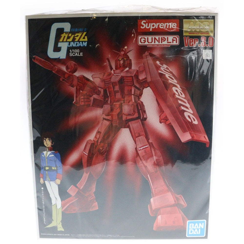 SUPREME(シュプリーム) 21AW ×BANDAI MG 1/100 RX-78-2 GUNDAM Ver.3.0 バンダイ ガンダム プラモデル レッド