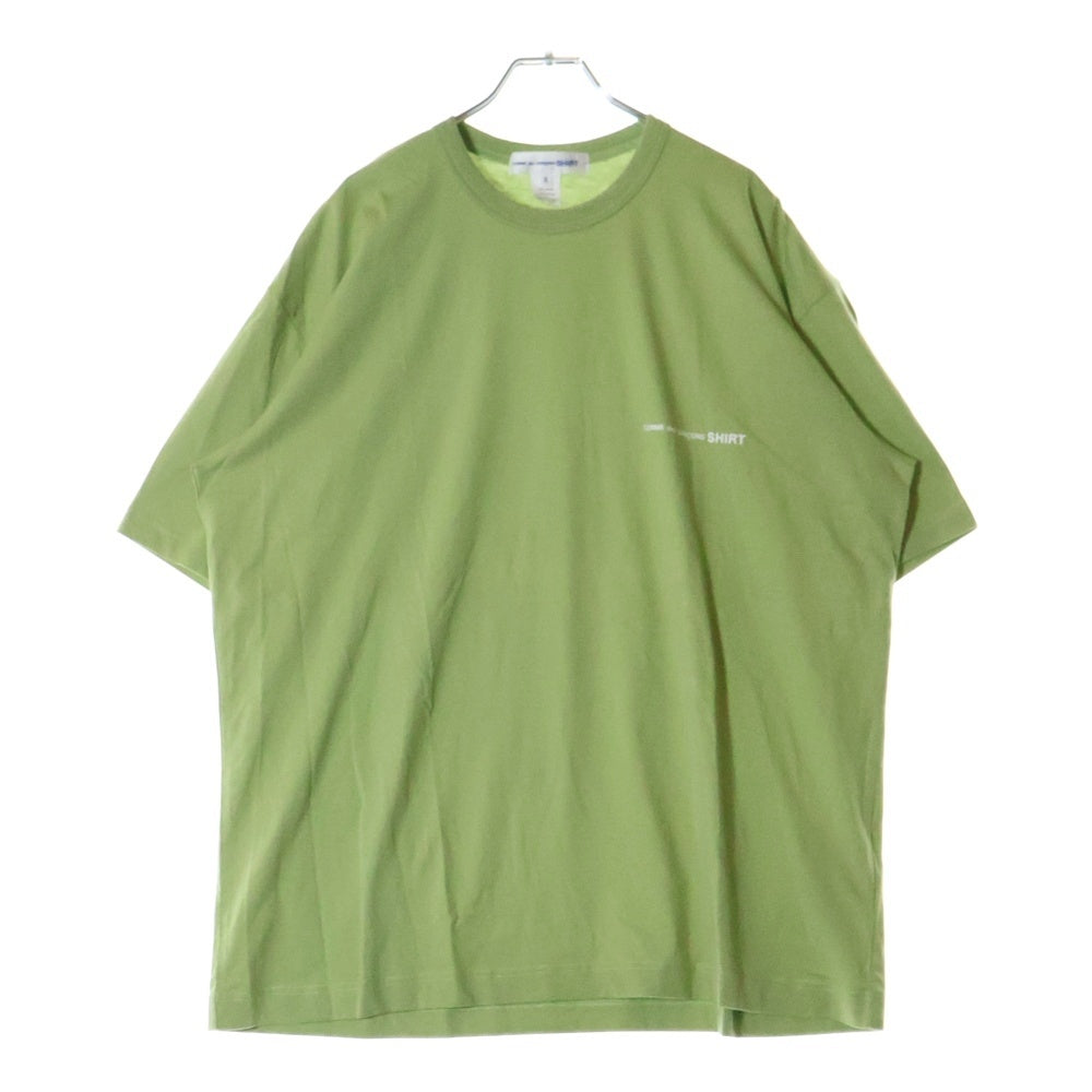 COMME des GARCONS SHIRT(コムデギャルソンシャツ) ロゴプリント クルーネック 半袖 Tシャツ カットソー グリーン FM-T026