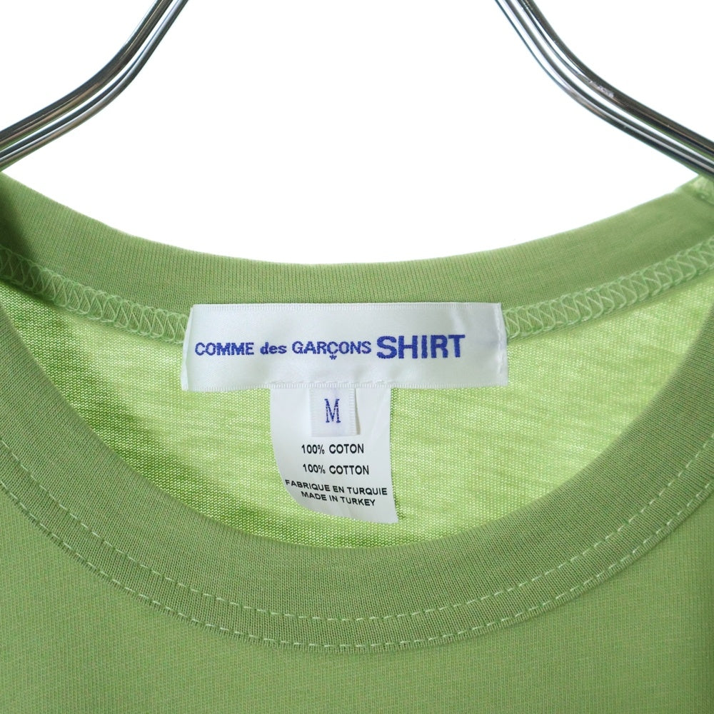 COMME des GARCONS SHIRT(コムデギャルソンシャツ) ロゴプリント クルーネック 半袖 Tシャツ カットソー グリーン FM-T026