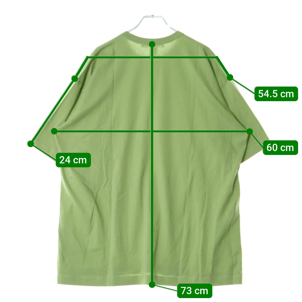 COMME des GARCONS SHIRT(コムデギャルソンシャツ) ロゴプリント クルーネック 半袖 Tシャツ カットソー グリーン FM-T026