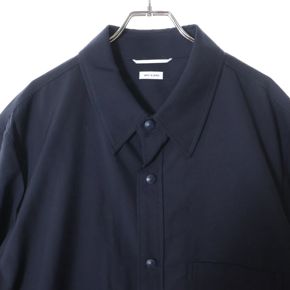 THOM BROWNE(トムブラウン) 4BAR SLEEVE SHIRT アームラインプリント 長袖シャツジャケット ネイビー MJO055A-06146-415