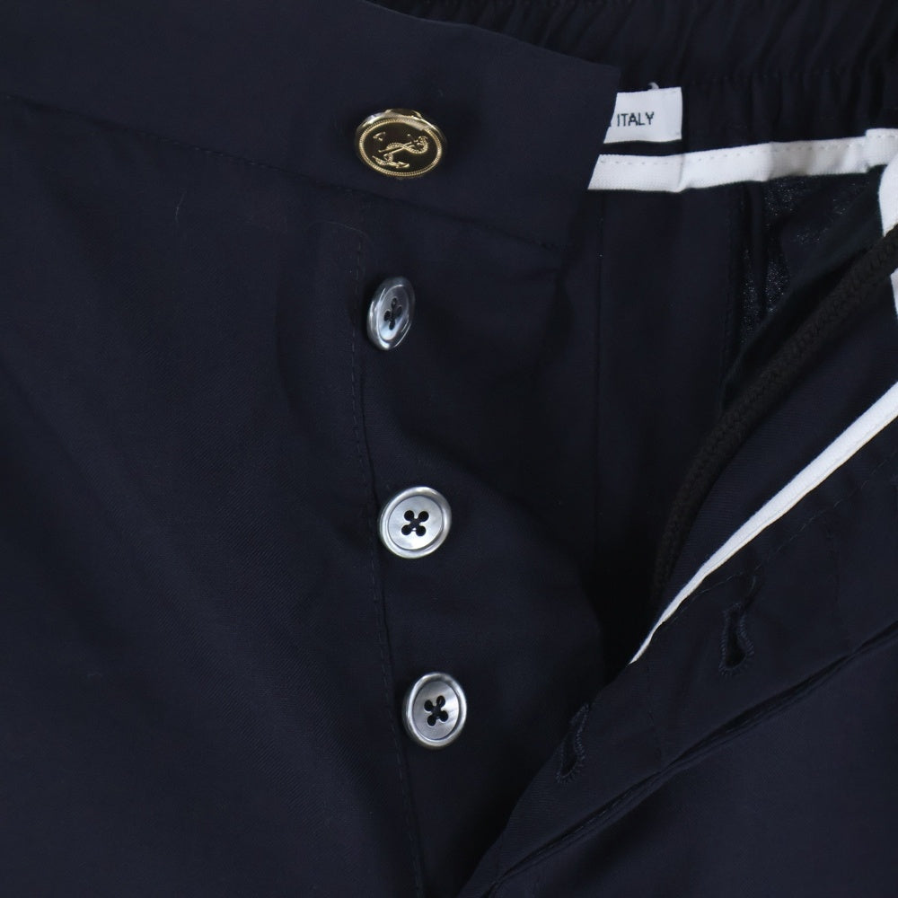 THOM BROWNE(トムブラウン) 24SS 4BAR JOGGER PANTS 4バー ウール ジョガーパンツ ネイビー MTT030A-06146-415
