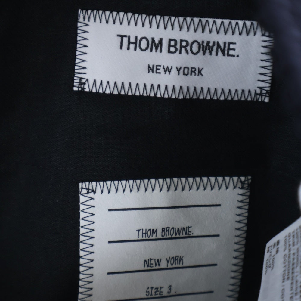 THOM BROWNE(トムブラウン) 24SS 4BAR JOGGER PANTS 4バー ウール ジョガーパンツ ネイビー MTT030A-06146-415