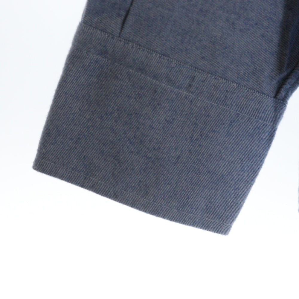 THOM BROWNE(トムブラウン) 23AW CLASSIC 4BAR COTTON SHIRT クラシック 4バー コットン ボタンダウン 長袖シャツ ブルー MWL272A-05245480