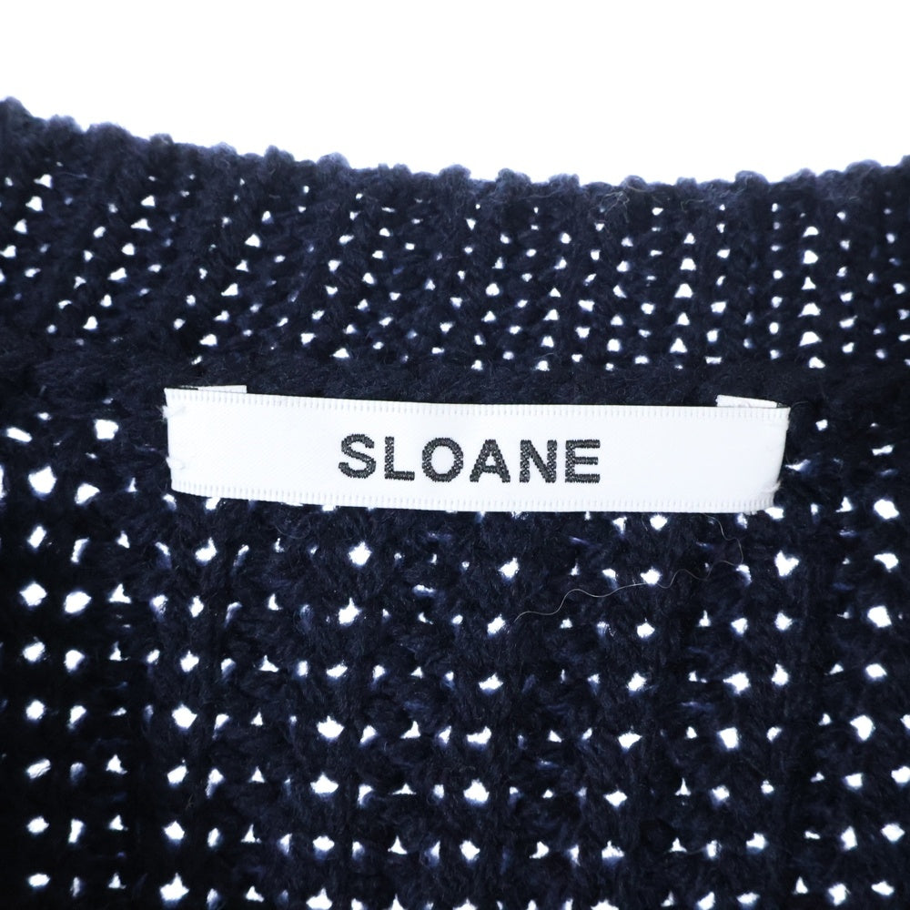 SLOANE(スローン) ウール ニット セーター ネイビー SL4W 118