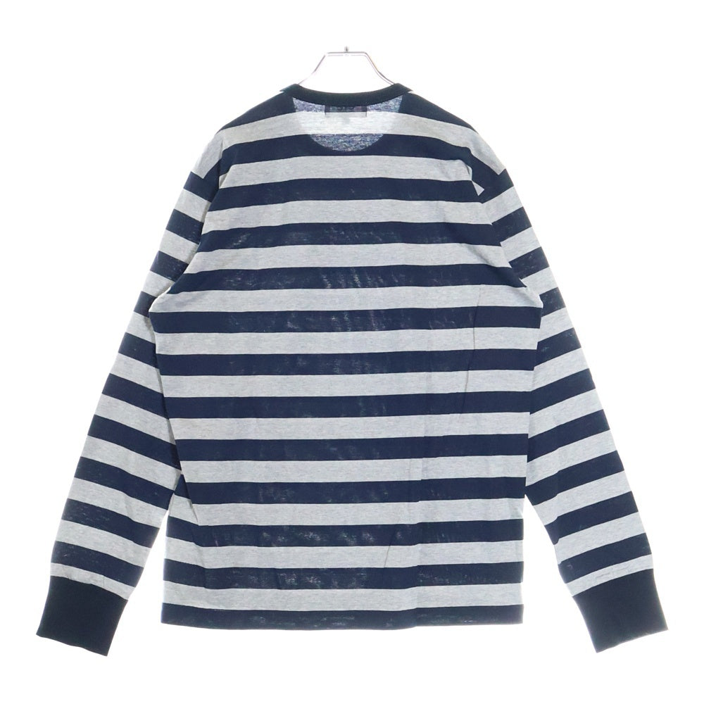 eYe COMME des GARCONS JUNYA WATANABE MAN(アイ コム デ ギャルソン ジュンヤ ワタナベ マン) 20AW ボーダー クルーネック 長袖Tシャツ カットソー グレー/ネイビー WF-T901 AD2020