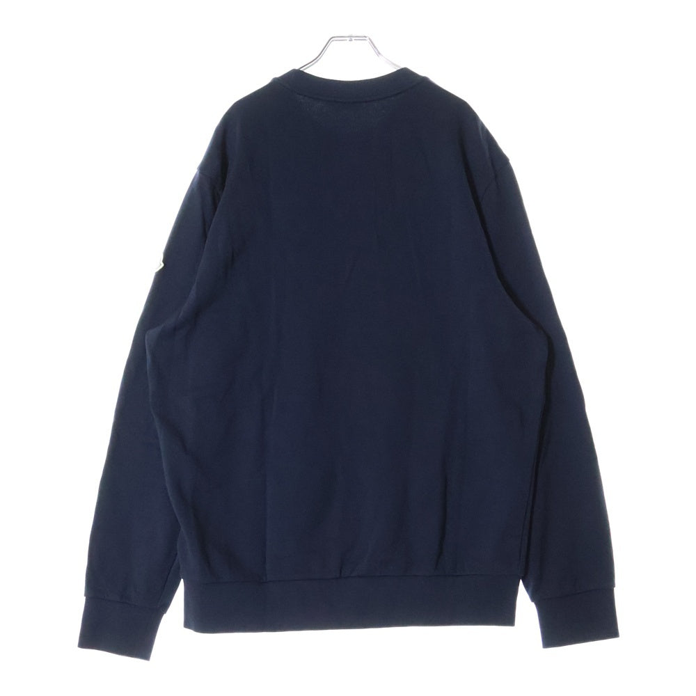 MONCLER(モンクレール) フロント ロゴ刺繍 スウェットトレーナー ネイビー I20918G00009