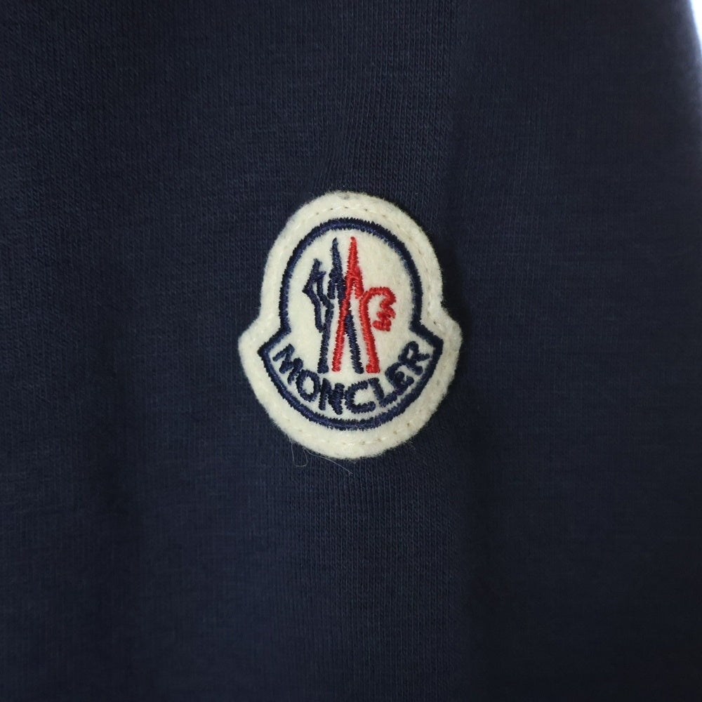 MONCLER(モンクレール) フロント ロゴ刺繍 スウェットトレーナー ネイビー I20918G00009