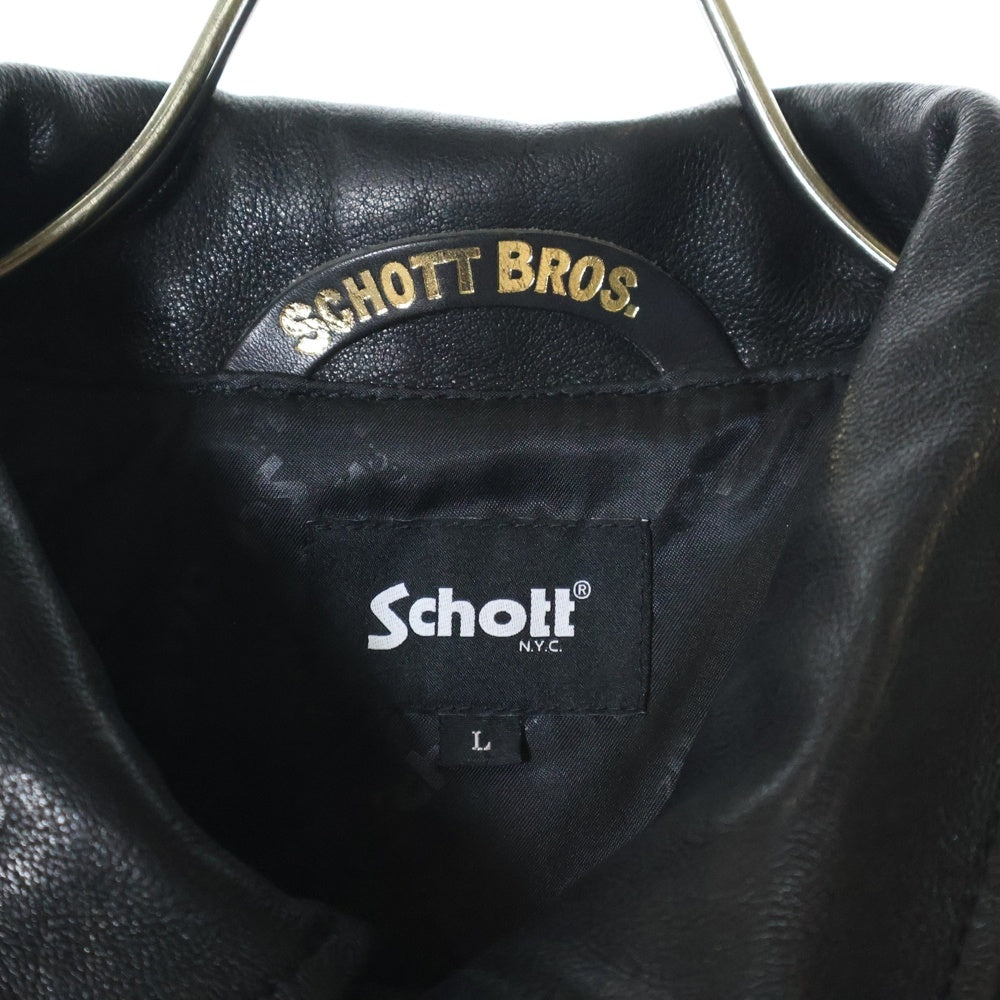 SCHOTT(ショット) ×TATTOO STUDIO YAMADA ×ROLLER RM/LEATHER COACH JACKET タトゥースタジオヤマダ ローラー リフレクターライン コーチジャケット 782-3250117