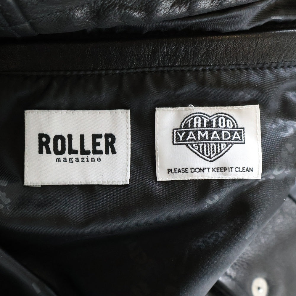 SCHOTT(ショット) ×TATTOO STUDIO YAMADA ×ROLLER RM/LEATHER COACH JACKET タトゥースタジオヤマダ ローラー リフレクターライン コーチジャケット 782-3250117
