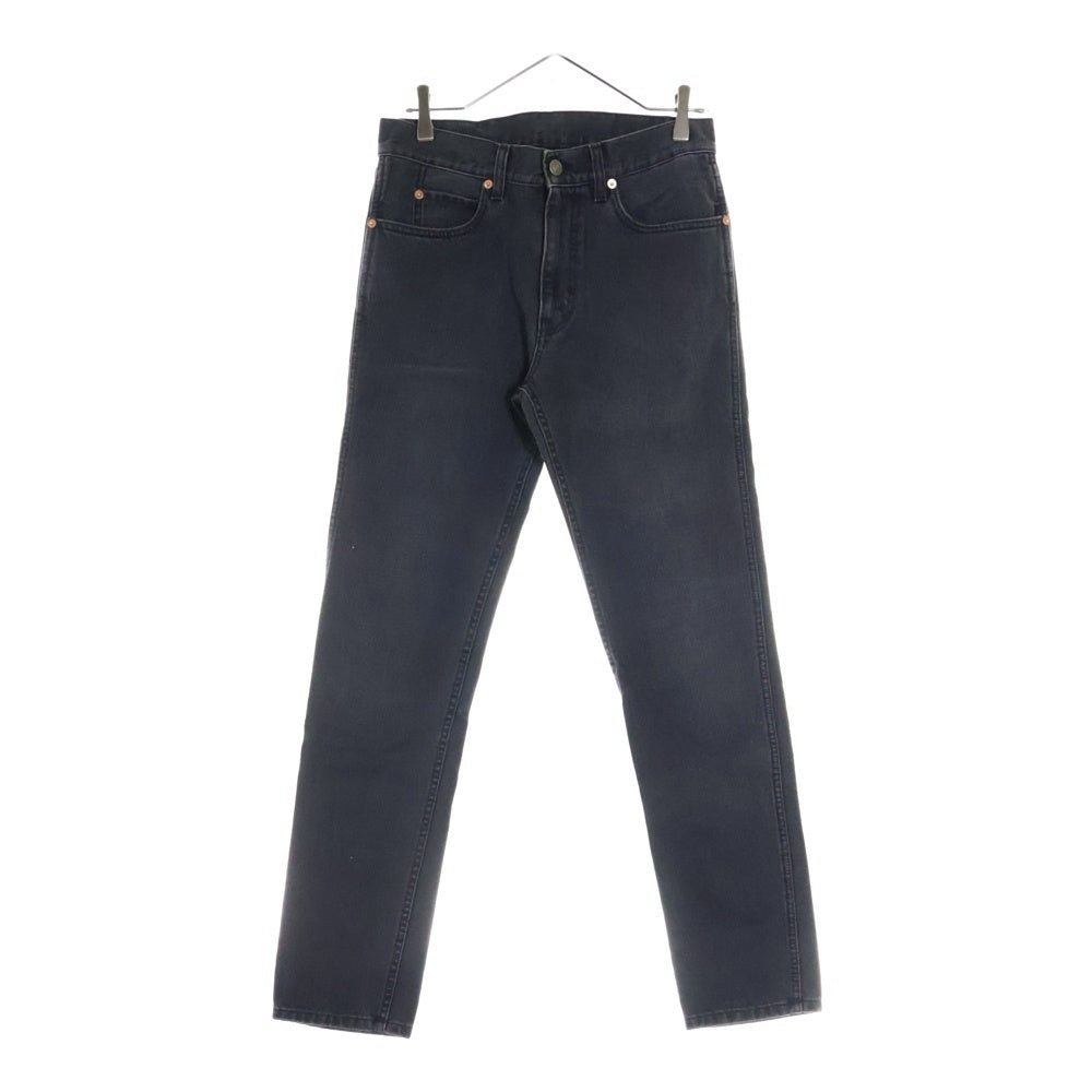 GUCCI(グッチ) ジップフライ ストレート デニムパンツ ブラック 408636 XD724