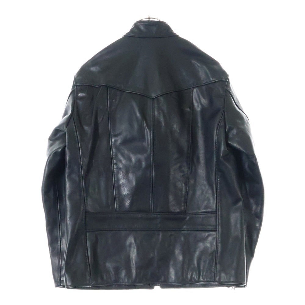 SCHOTT(ショット) 21AW ×Engineered Garments エンジニアード ガーメンツ カウレザー シングル ライダースジャケット ブラック 7657