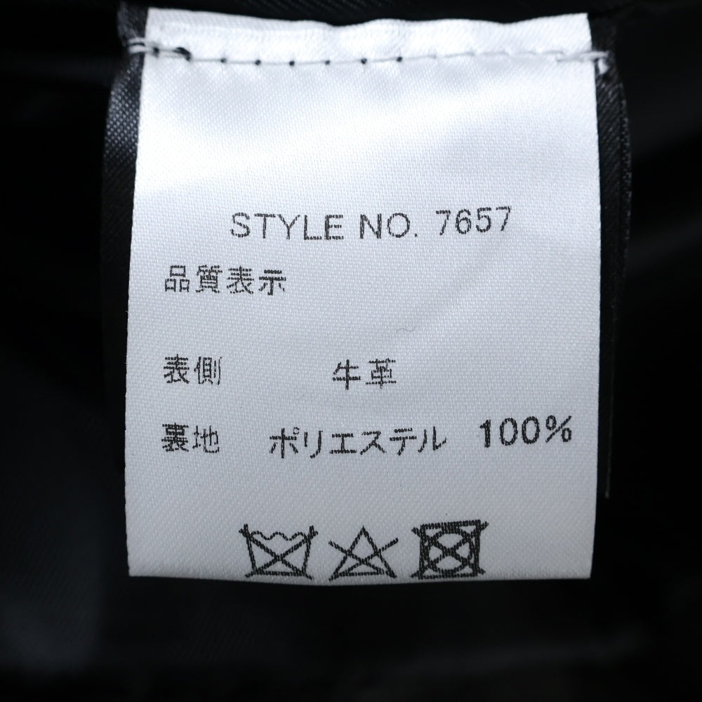 SCHOTT(ショット) 21AW ×Engineered Garments エンジニアード ガーメンツ カウレザー シングル ライダースジャケット ブラック 7657