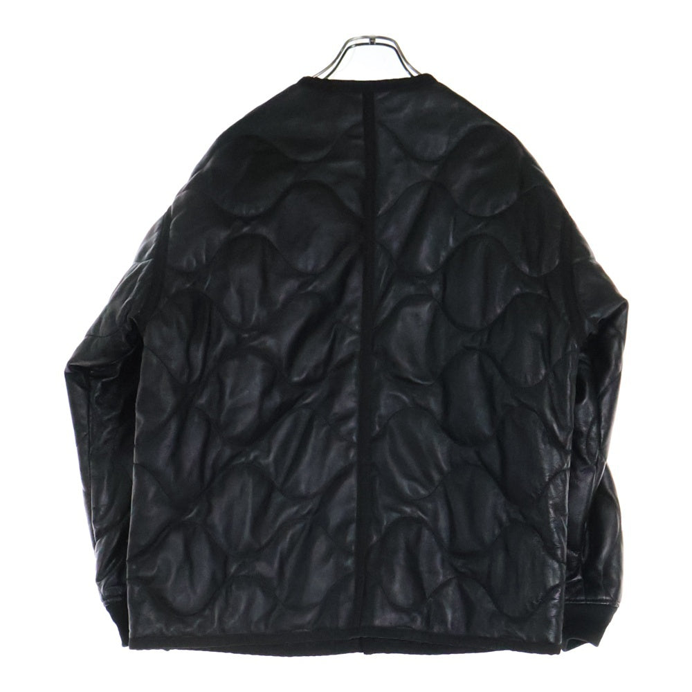 SCHOTT(ショット) 23AW QUILTED LINNER LEATHER JACKET キルティング ライナー ジップアップ レザー ジャケットブラック 782-3250076