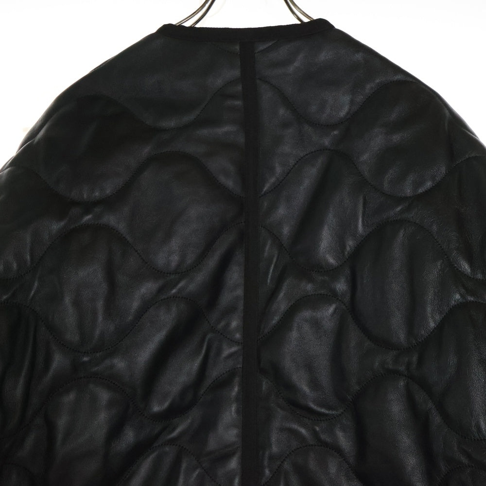 SCHOTT(ショット) 23AW QUILTED LINNER LEATHER JACKET キルティング ライナー ジップアップ レザー ジャケットブラック 782-3250076