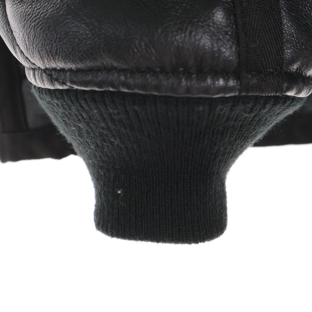 SCHOTT(ショット) 23AW QUILTED LINNER LEATHER JACKET キルティング ライナー ジップアップ レザー ジャケットブラック 782-3250076