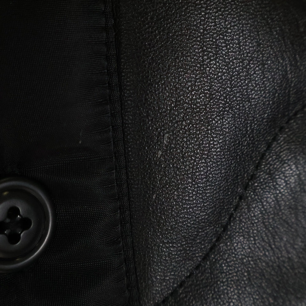 SCHOTT(ショット) 23AW QUILTED LINNER LEATHER JACKET キルティング ライナー ジップアップ レザー ジャケットブラック 782-3250076
