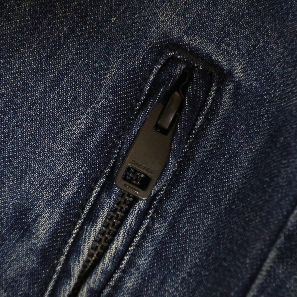 DIESEL(ディーゼル) 17SS バイアスカット ジップアップ デニム ボンバー ジャケット インディゴ