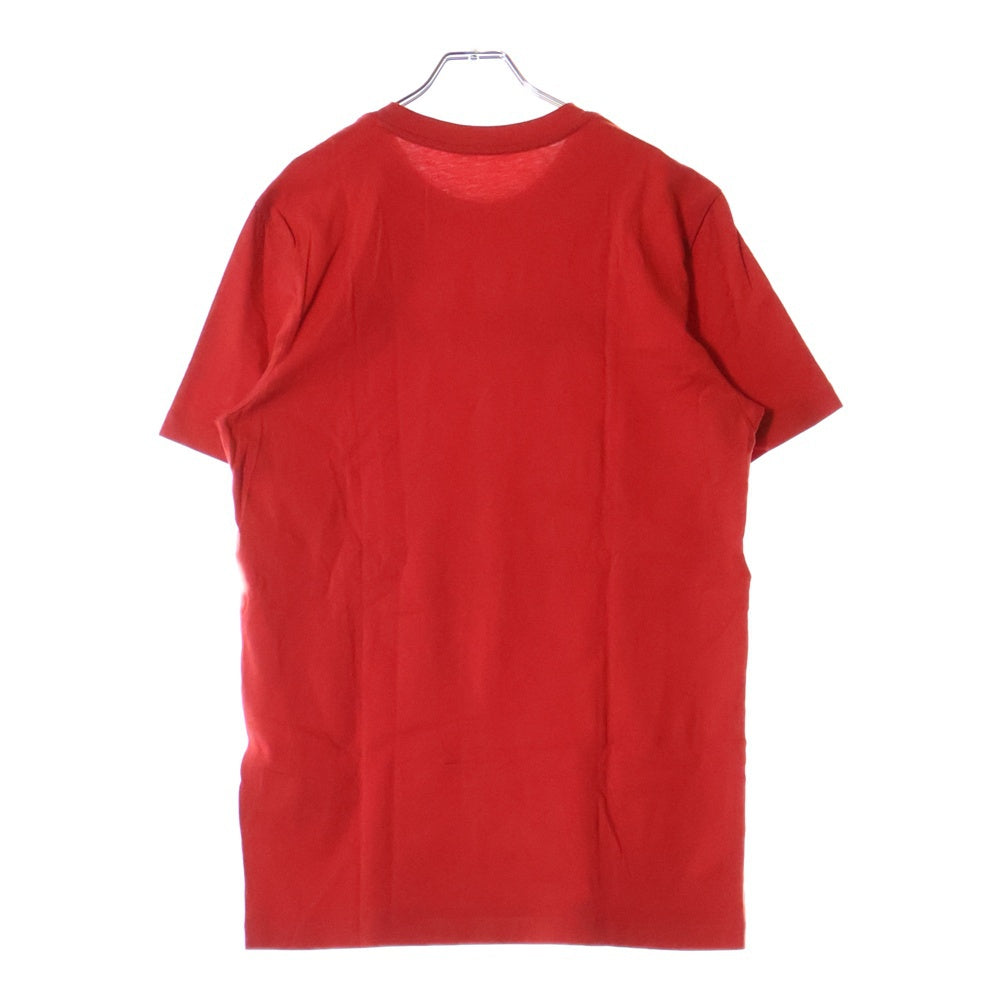 MONCLER(モンクレール) 22SS フロントロゴパッチ クルーネック半袖Tシャツ カットソー レッド H20918C00025 8390T