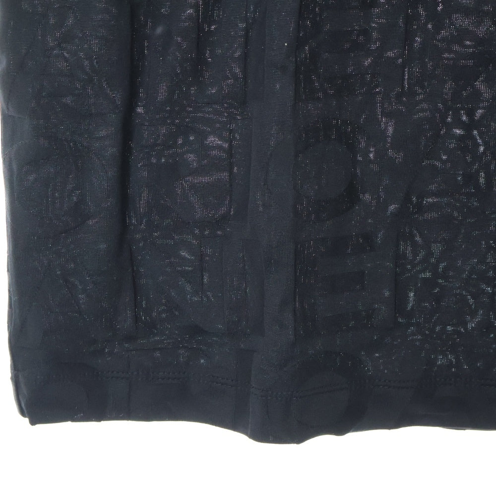 EMPORIO ARMANI(エンポリオアルマーニ) 22SS エンボスロゴ クルーネック半袖Tシャツ カットソー ブラック 7V1T67 1JGYZ