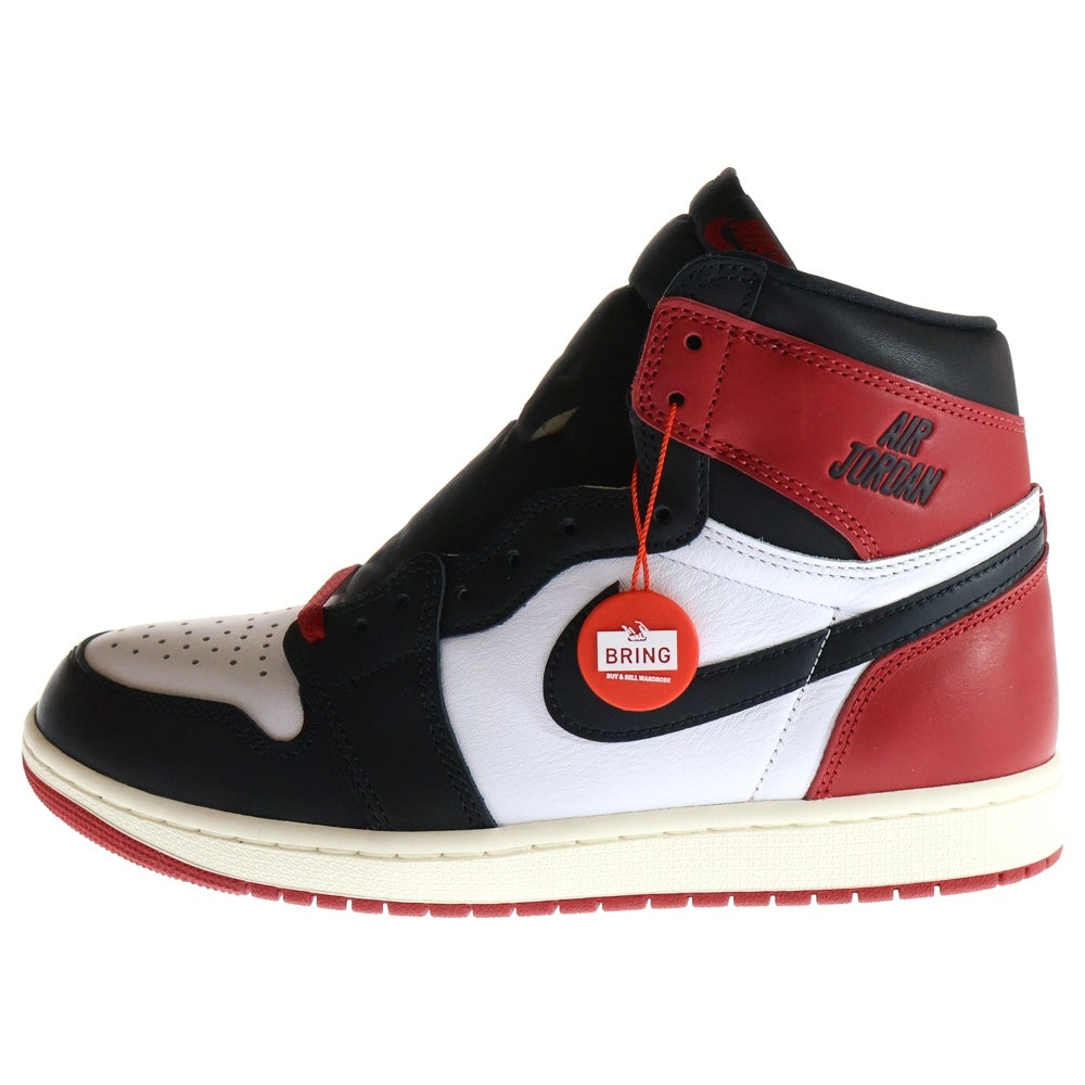 NIKE(ナイキ) AIR JORDAN 1 RETRO HIGH OG BLACK TOE REIMAGINED エアジョーダン1 ブラックトゥ リイマジンド ハイカットスニーカー つま黒 US10/28cm DZ5485-106