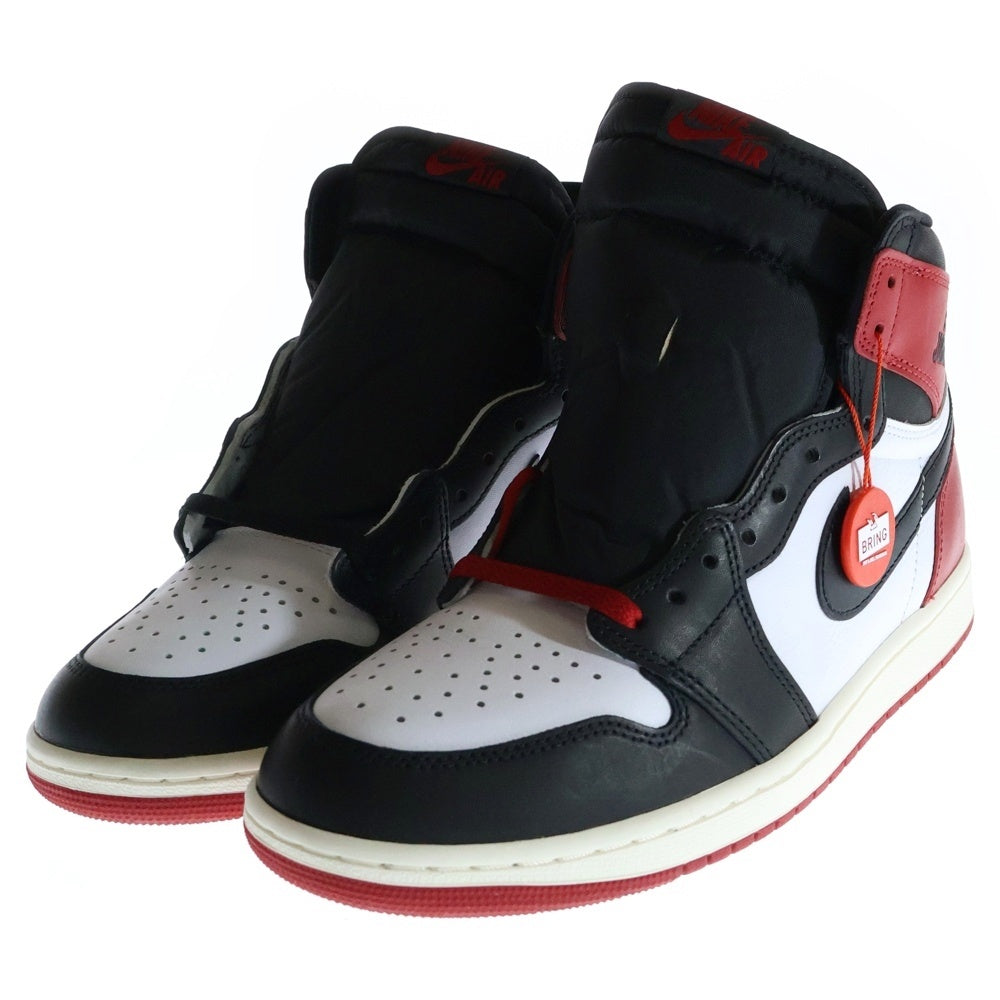 NIKE(ナイキ) AIR JORDAN 1 RETRO HIGH OG BLACK TOE REIMAGINED エアジョーダン1 ブラックトゥ リイマジンド ハイカットスニーカー つま黒 US10/28cm DZ5485-106
