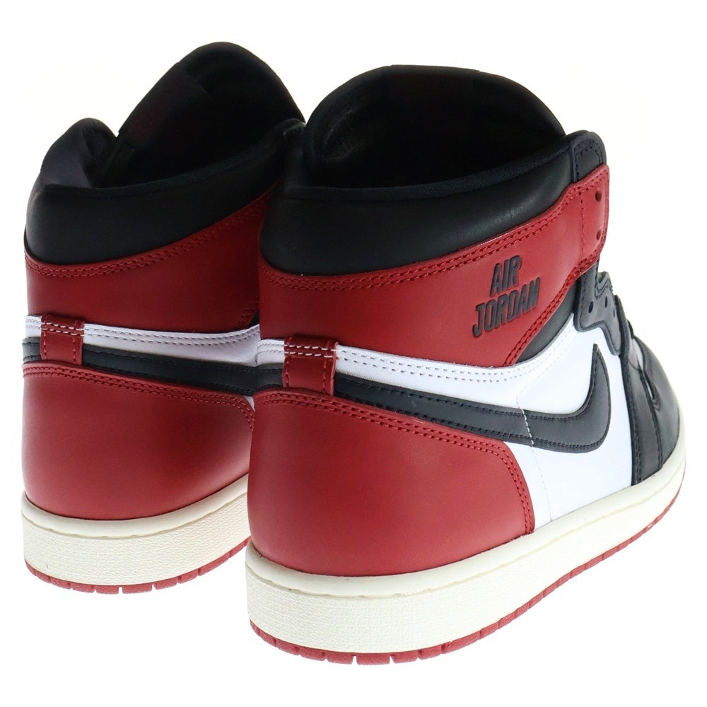 NIKE(ナイキ) AIR JORDAN 1 RETRO HIGH OG BLACK TOE REIMAGINED エアジョーダン1 ブラックトゥ リイマジンド ハイカットスニーカー つま黒 US10/28cm DZ5485-106