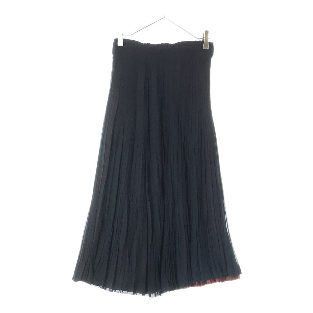 COMME des GARCONS(コムデギャルソン) 02AW シースルー プリーツスカート レディース ブラック GG-S060 AD2002