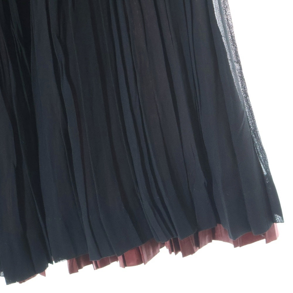 COMME des GARCONS(コムデギャルソン) 02AW シースルー プリーツスカート レディース ブラック GG-S060 AD2002