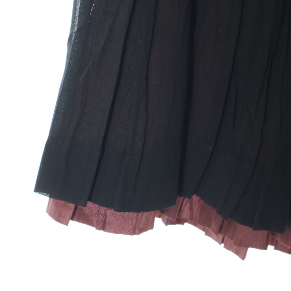 COMME des GARCONS(コムデギャルソン) 02AW シースルー プリーツスカート レディース ブラック GG-S060 AD2002