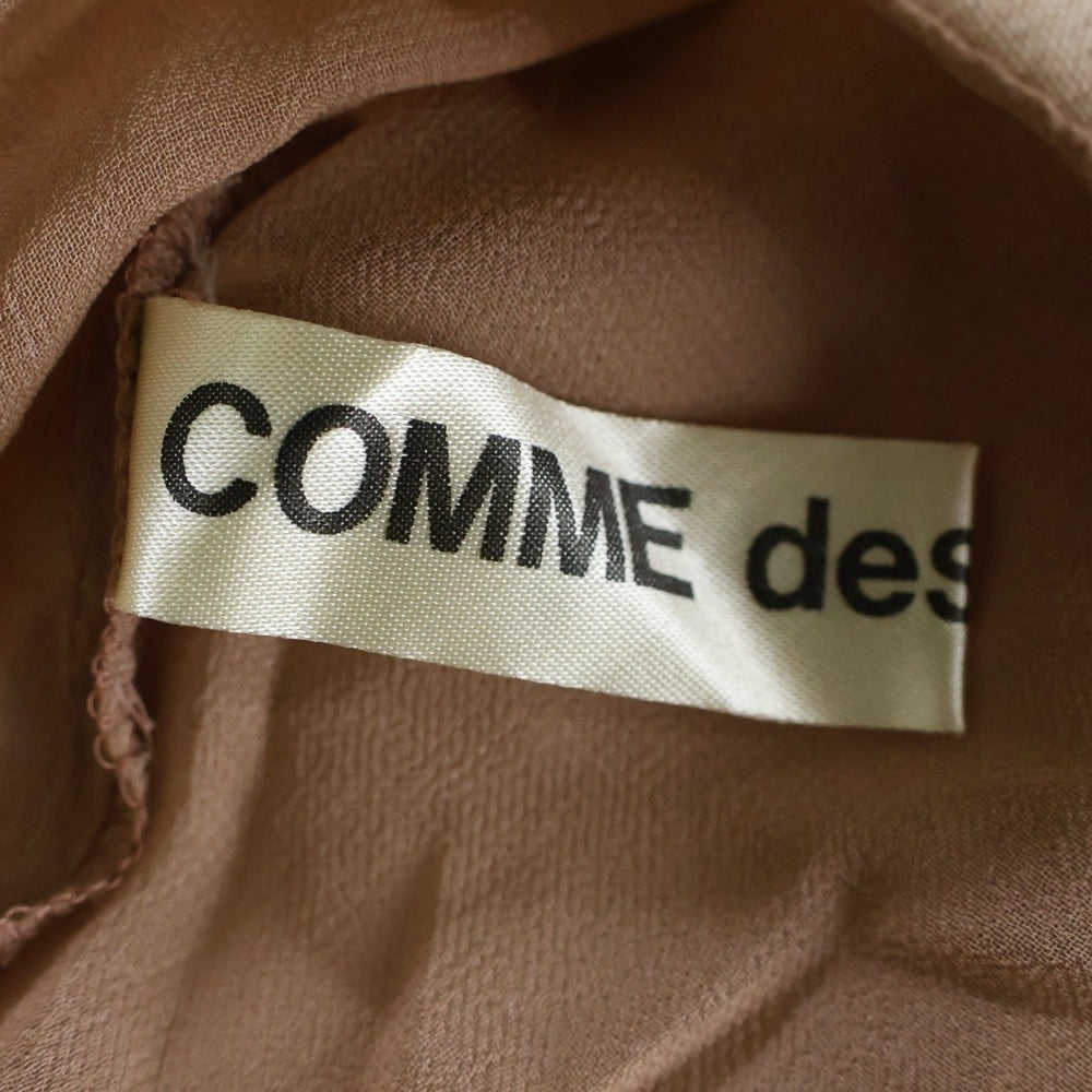 COMME des GARCONS(コムデギャルソン) 94SS ドッキング ノーカラー バックスリット チェニック ワンピース ベージュ GB-100020 AD1993 レディース