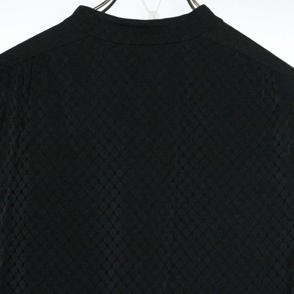 MISS DIOR(ミスディオール) ドット総柄 ヘンリーネック レーヨン ワンピース ドレス ブラック レディース