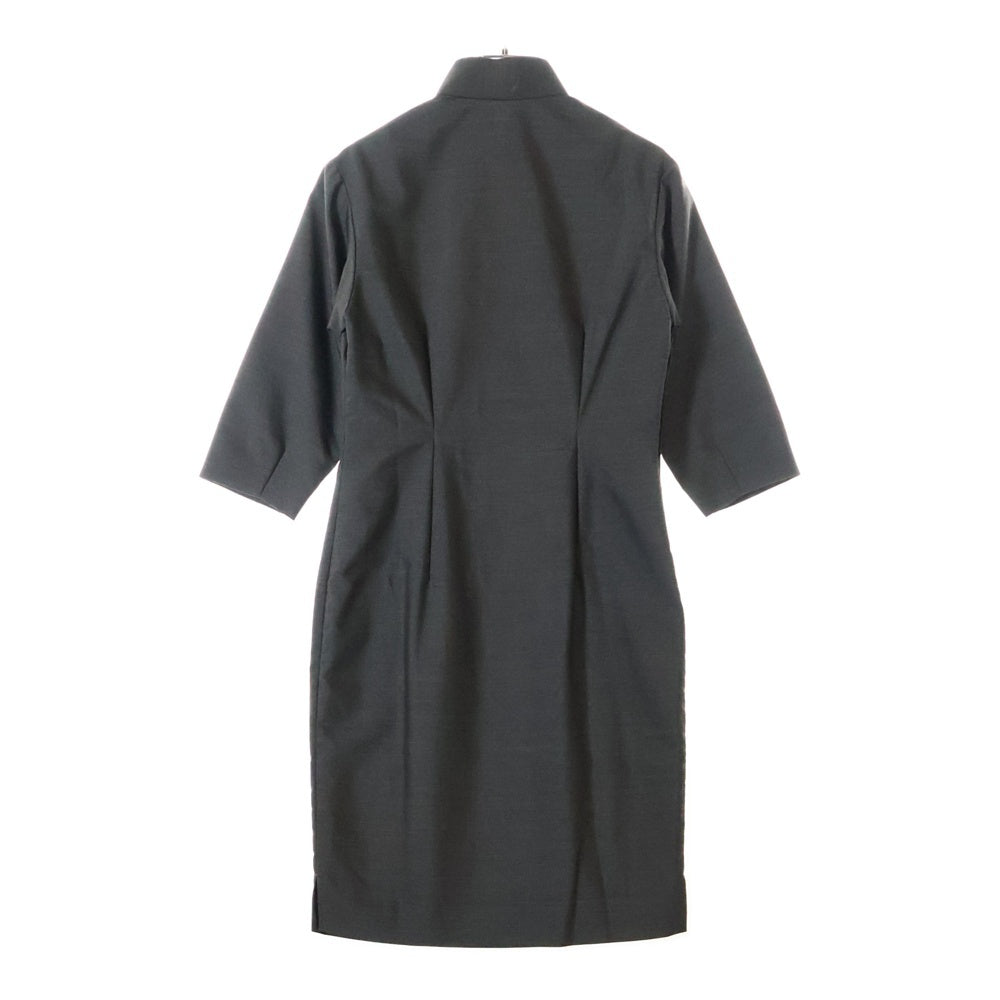 COMME des GARCONS(コムデギャルソン) 90s スタンドカラー ショルダーボタン ベル ワンピース ドレス グレー KX-41505S AD1993