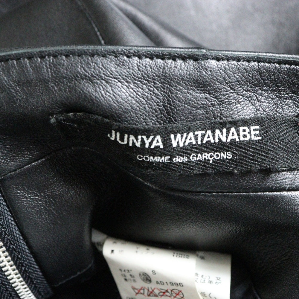 JUNYA WATANABE COMME des GARCONS(ジュンヤワタナベ コムデギャルソン) 96AW ラムレザー スカート ブラック レディース JS-04003S AD1996