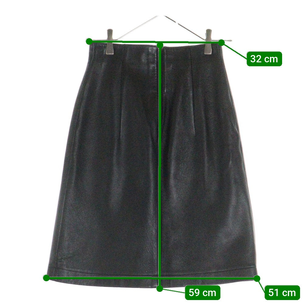 JUNYA WATANABE COMME des GARCONS(ジュンヤワタナベ コムデギャルソン) 96AW ラムレザー スカート ブラック レディース JS-04003S AD1996