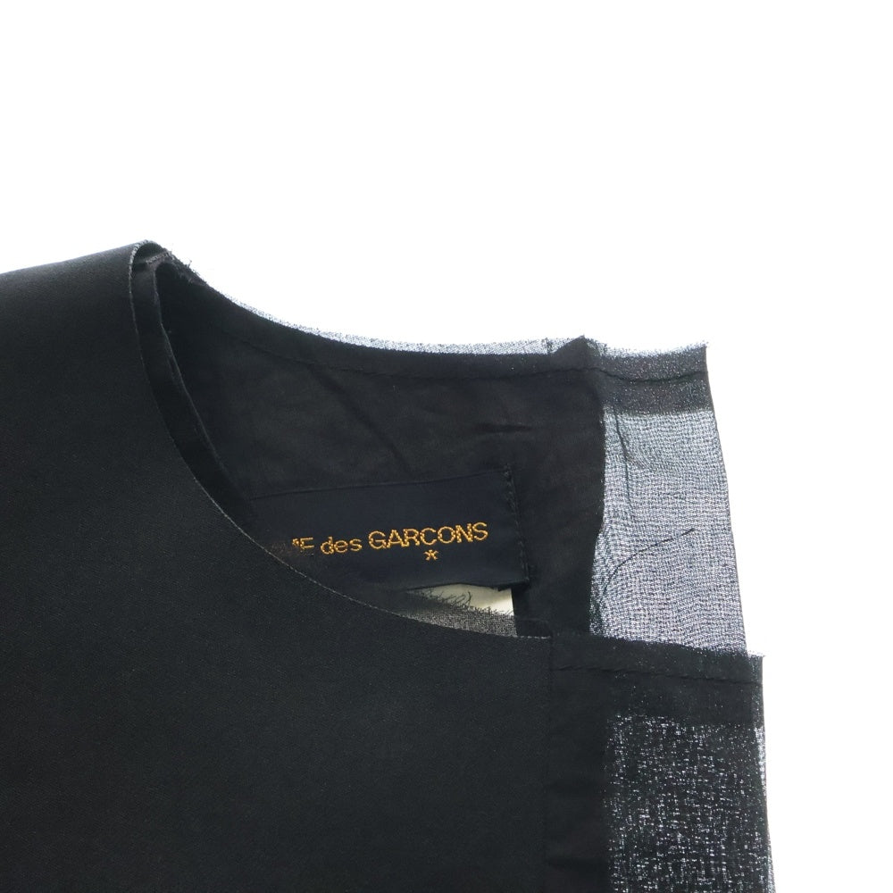COMME des GARCONS(コムデギャルソン) 99AW ポリエステル アームショルダー ジャケット ブラック GJ-100180 AD1998 レディース