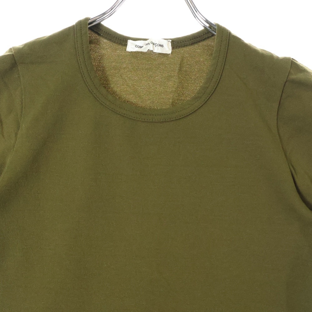 COMME des GARCONS(コムデギャルソン) 90SS クルーネック 半袖カットソー Tシャツ カーキ レディース GT-040100 AD1994