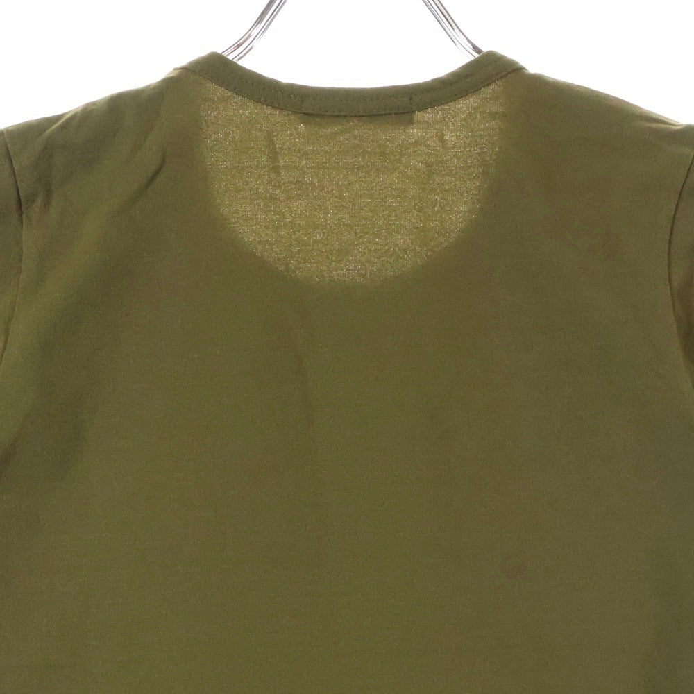 COMME des GARCONS(コムデギャルソン) 90SS クルーネック 半袖カットソー Tシャツ カーキ レディース GT-040100 AD1994