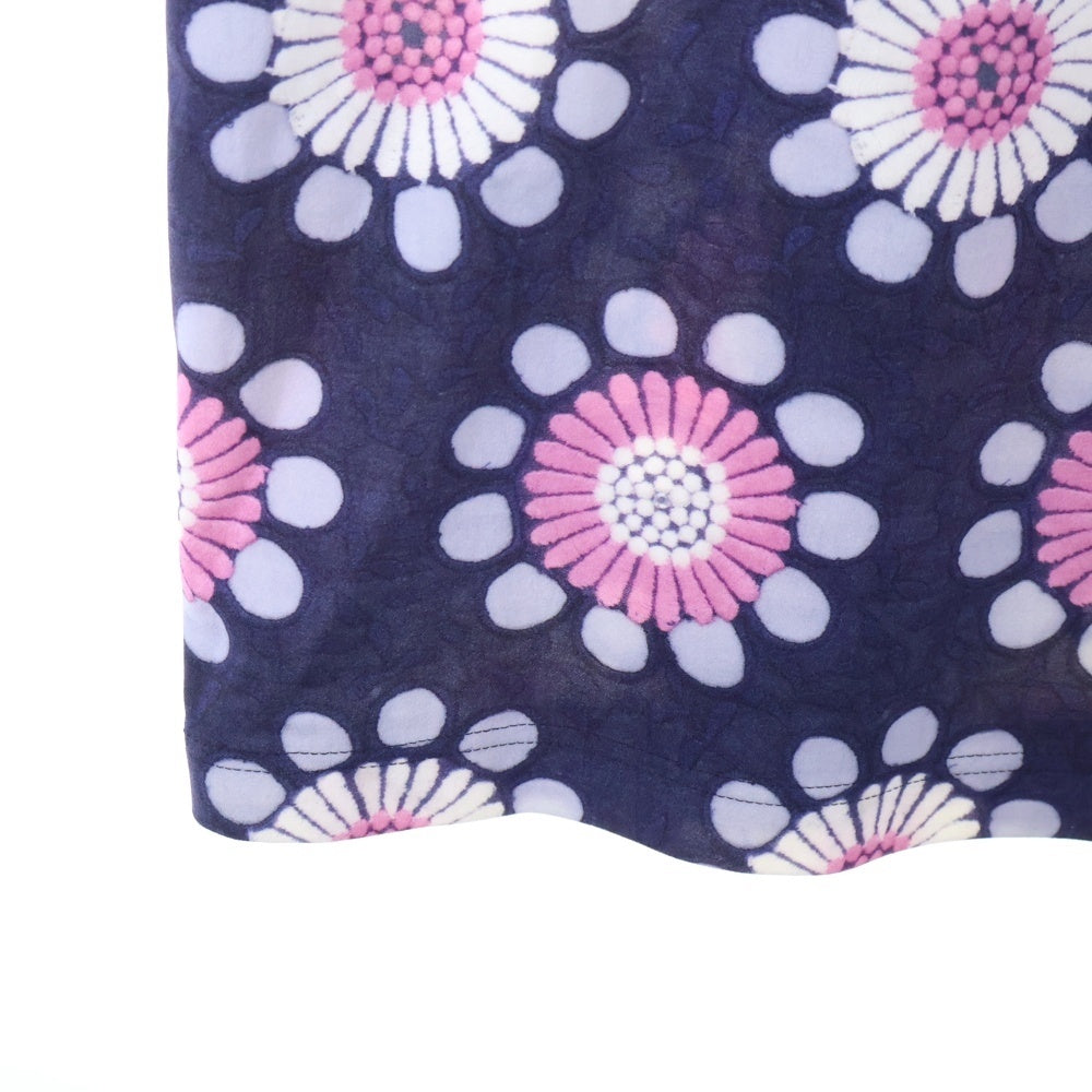 COMME des GARCONS(コムデギャルソン) 14SS アシンメトリー 総柄 ワンピース ネイビー レディース GM-O045 AD2013