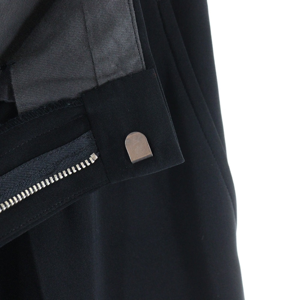 JUNYA WATANABE COMME des GARCONS(ジュンヤワタナベ コムデギャルソン) 96SS センタープレス ポリエステル スラックスパンツ ブラック レディース JP-04009S AD1996