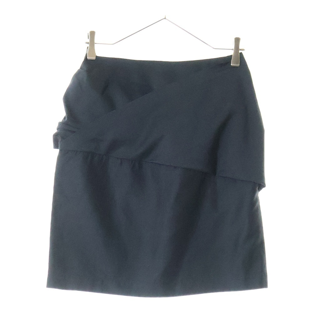 tricot COMME des GARCONS(トリコ コム デ ギャルソン) ダブルレイヤード リブベルト スカート ブラック レディース TS-02038M